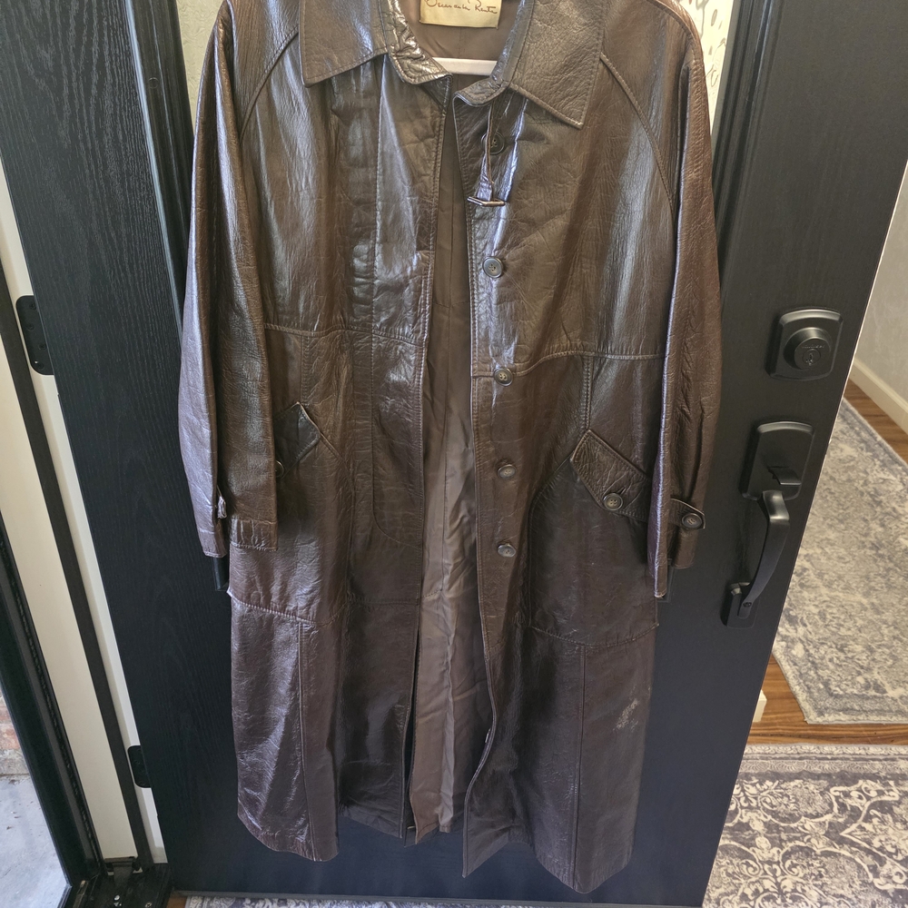 Oscar De La Renta Womens Trench Coat